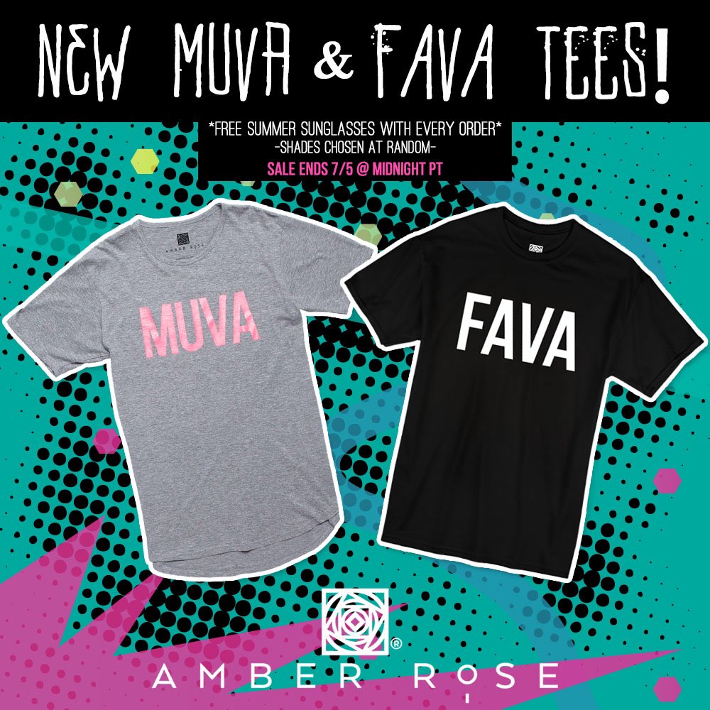 New #MUVA Tees! Shop now at https://t.co/nVUo9QPa83 FREE pair of shades w/ every order. (Ends 7/5 at Midnight) https://t.co/fl4HWhE8xY