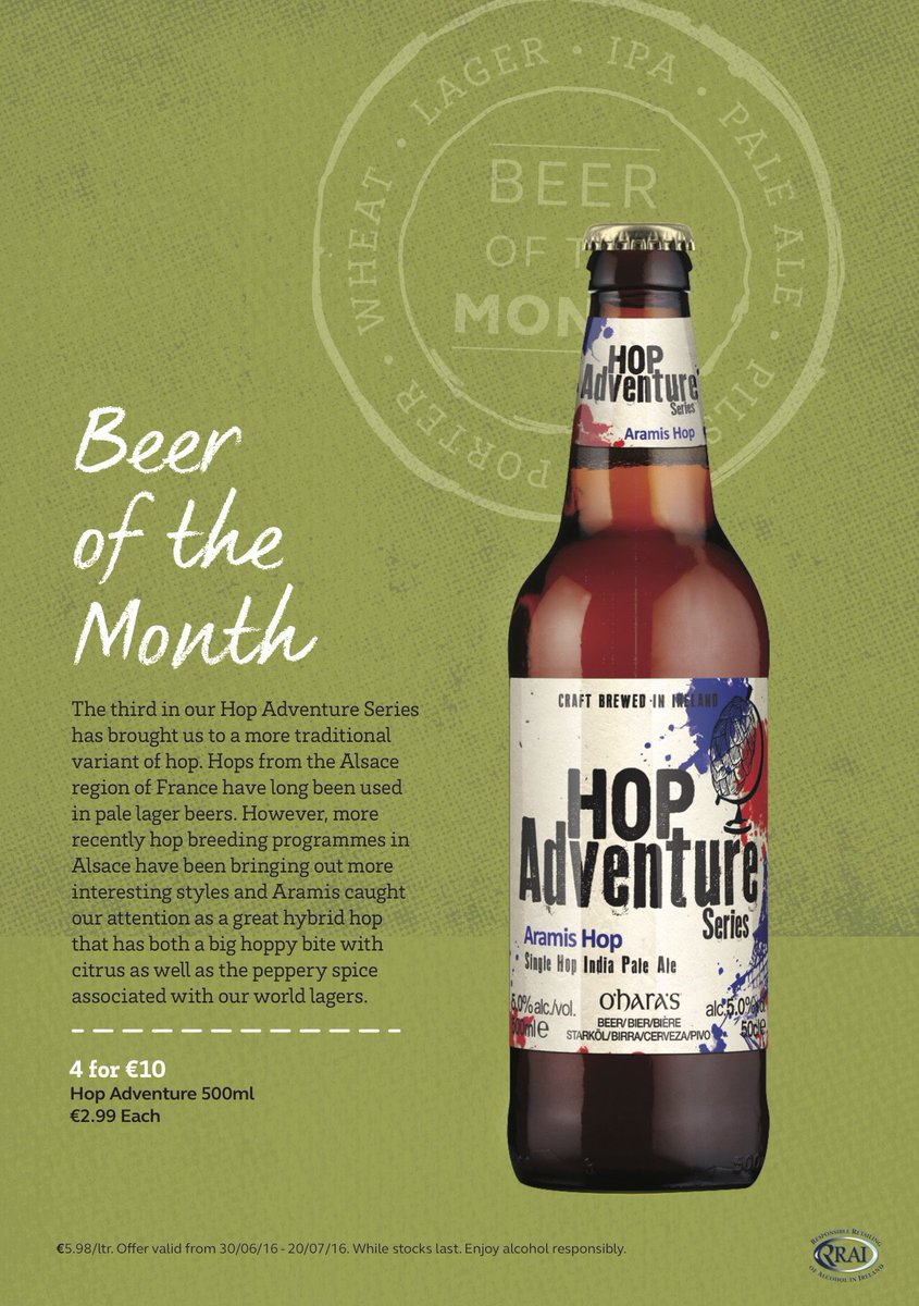 Try our Beer of the Month" this weekend! It's from the Hop adventure series. https://t.co/IZEzPhWyfV
