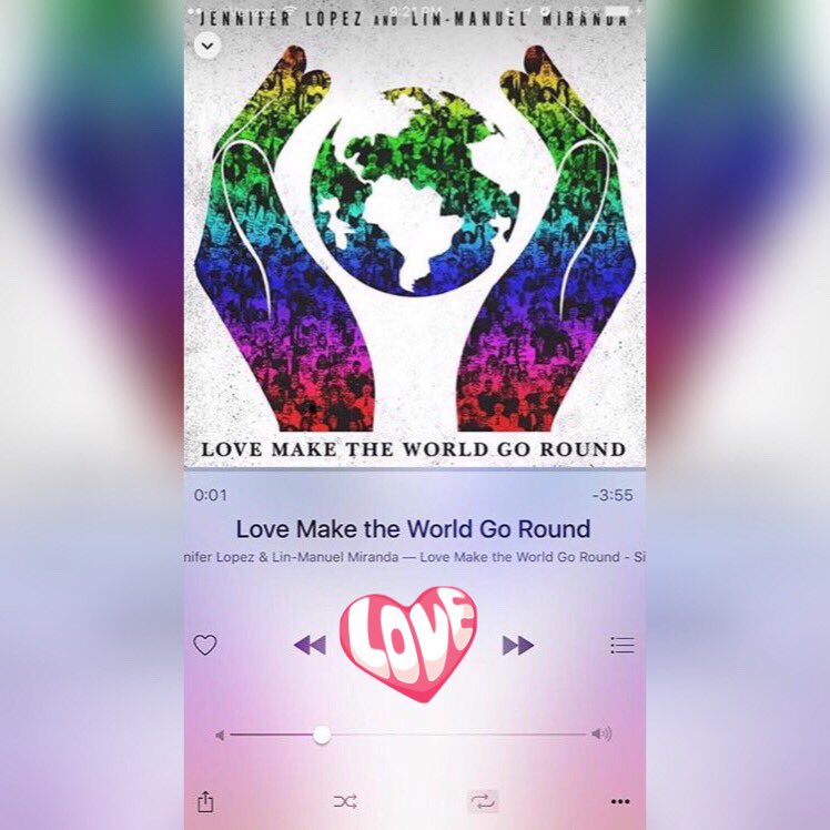 RT @WannaBeLikeJLo: #LoveMakeTheWorldGoRound is on repeat all freakin' day!!!! Thank you @JLo for such a gorgeous and meaningful song! ???? ht…