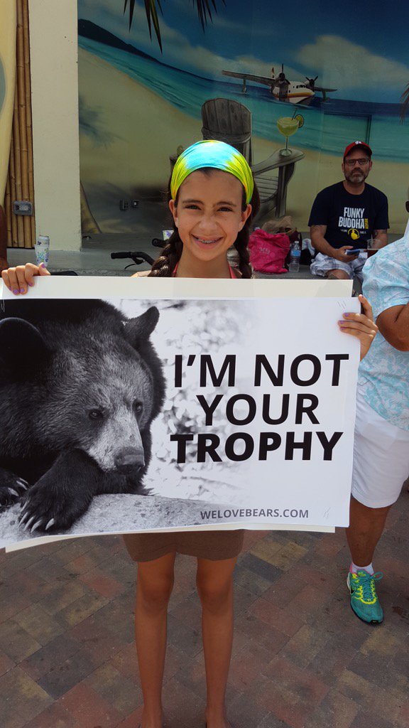 RT @AnimalHeroKids: Thank you 2 all of the kids and adults who spoke up for bear families in Florida. #bears #BanTrophyHunting #bekind http…