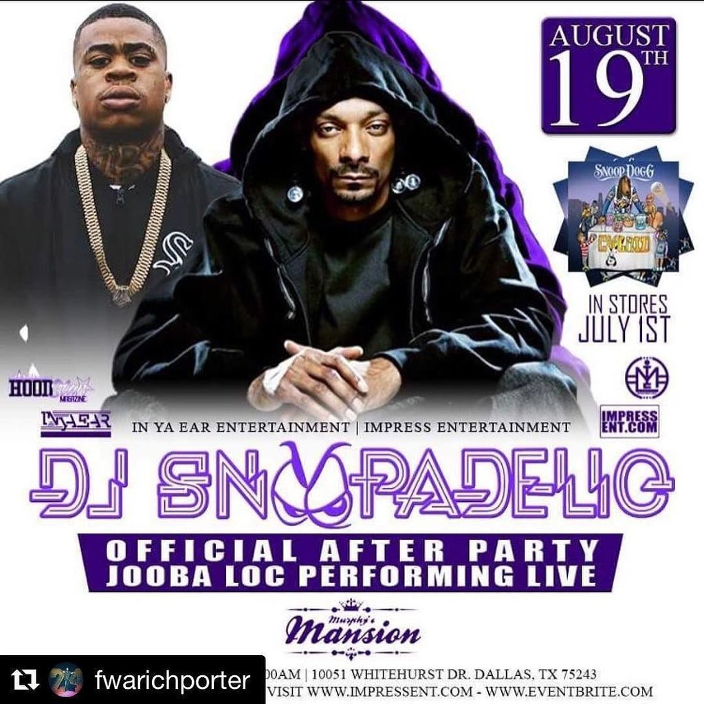 #Repost @fwarichporter with @repostapp
・・・
DJ Snoopadelic x !???????????? x @joobarc x DALLAS TX Au… https://t.co/CHDO55Yy1p https://t.co/6JBQamuMuJ