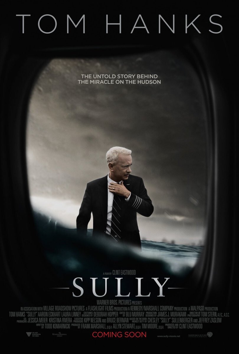 RT @SceneCreek: Brand new poster for the retelling of the remarkable true story of the heroic SULLY, from director Clint Eastwood. https://…