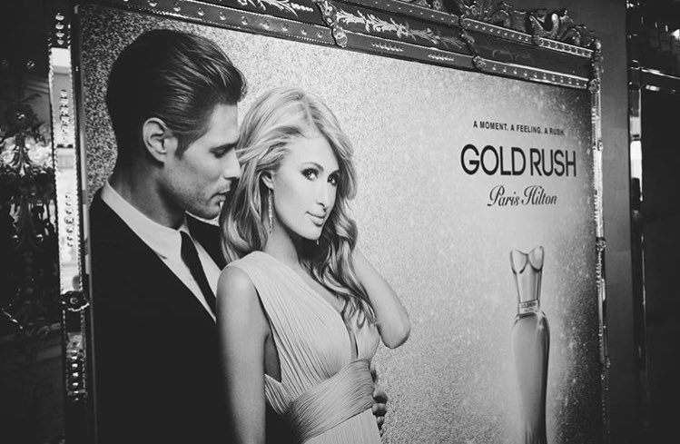 So happy with how my new #GoldRush Fragrance campaign turned out! ???? #GoldRushParisHilton #ParisxHSN https://t.co/gaLov2g68v