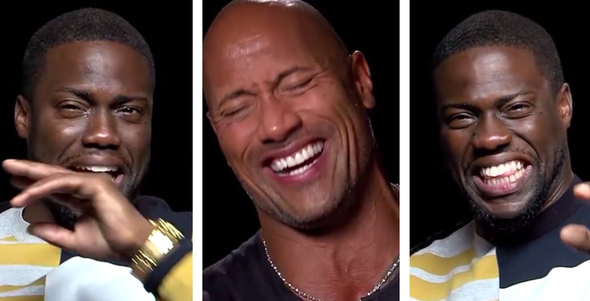 RT @ComedyCentralUK: .@KevinHart4real & @TheRock's impressions of each other will ruin you for the day https://t.co/HEHQMwyOTO https://t.co…