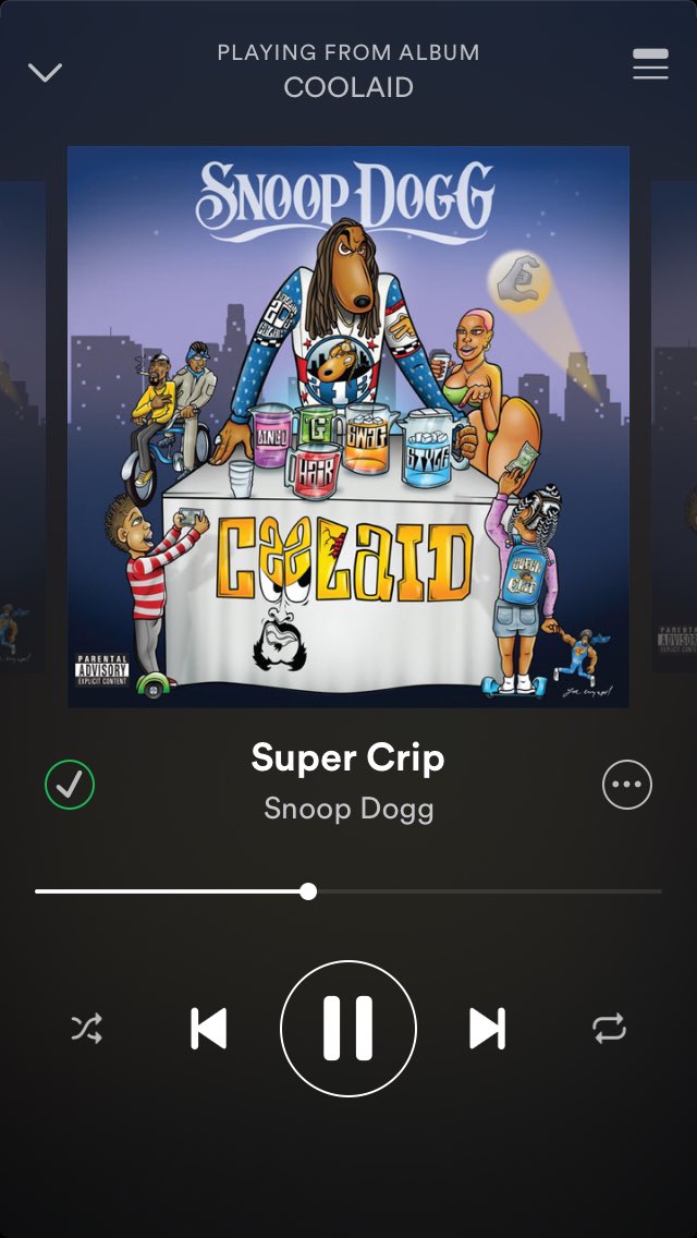RT @zachjcrankshaw: ???????????? #supercrip #COOLAID @SnoopDogg https://t.co/IOyIYRimD6
