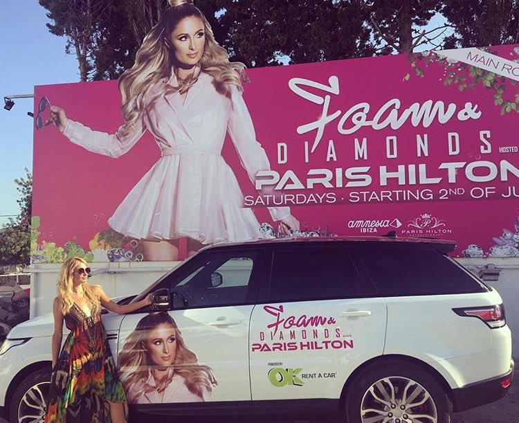 Loving my #FoamAndDiamonds billboards all over #Ibiza! Can't wait for my grand opening party tonight! ???????????????? https://t.co/Hj0SFalwHy