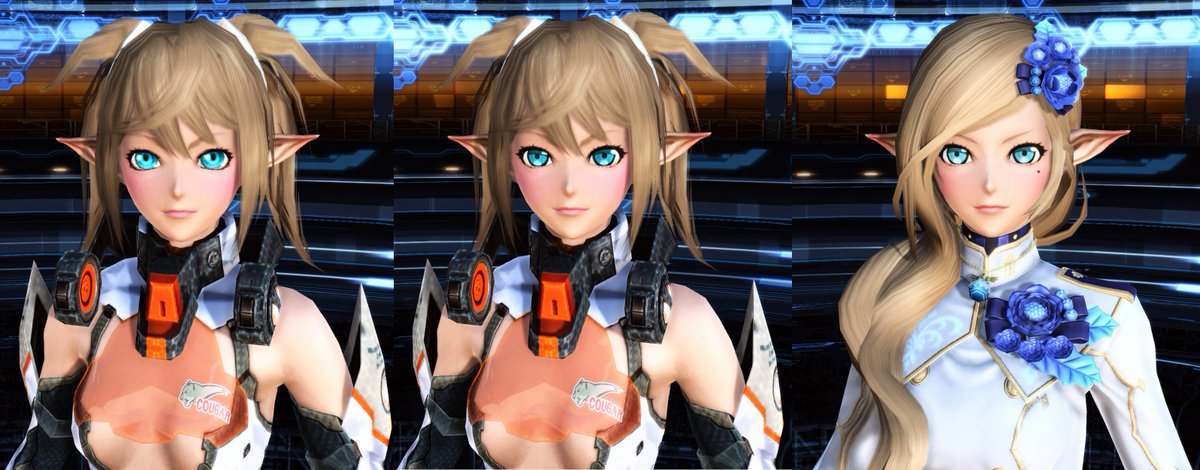 なんとなく無課金キャラクリ試してたけど最低限PSO2アニメ瞳B大とイラストまつげ黒があればその他初期パーツでもそこそこい なんとなく無課金キャラクリ試してたけど最低限PSO2アニメ瞳B大とイラストまつげ黒があればその他初期パーツでもそこそこい