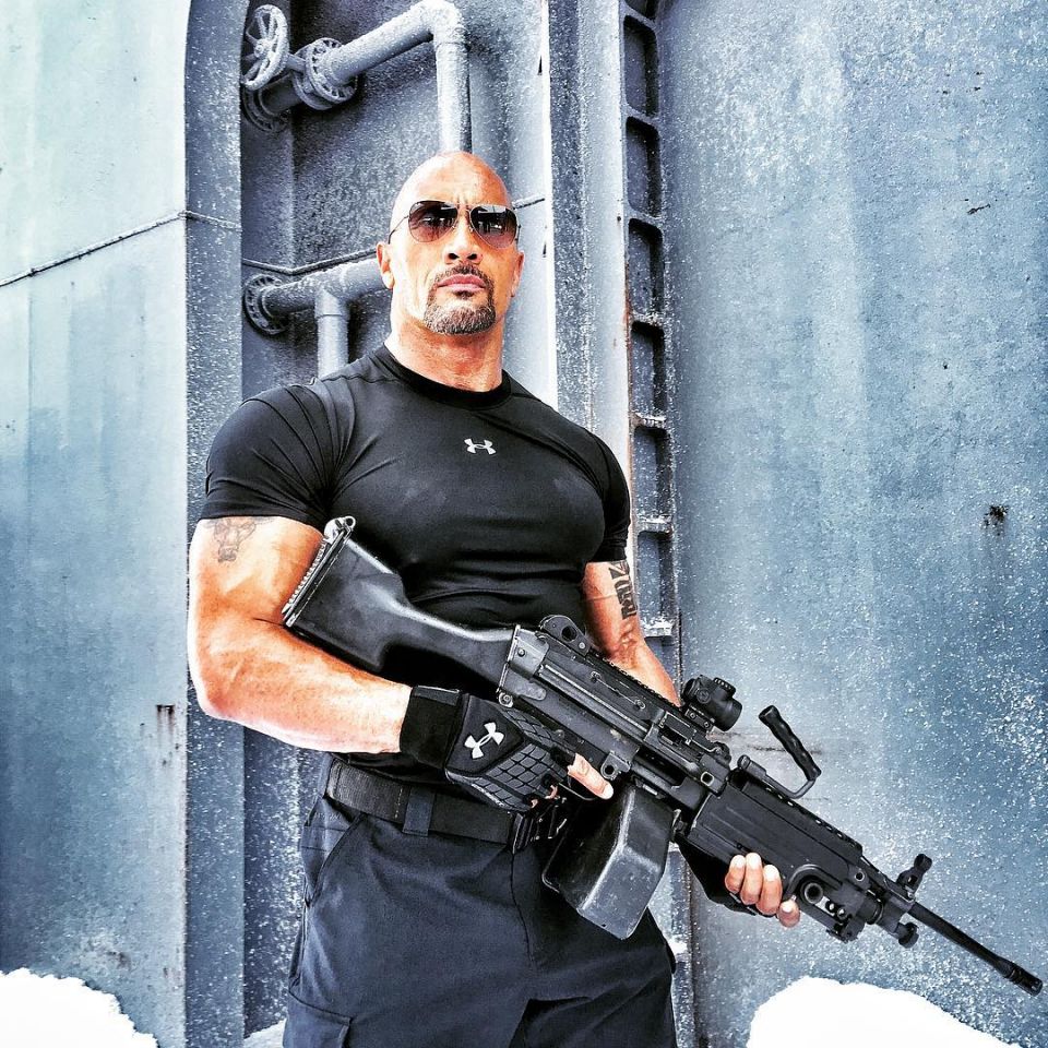 RT @YahooMovies: .@TheRock means business in this photo from the set of #F8: https://t.co/otMumCUViB https://t.co/qeNAynovY2