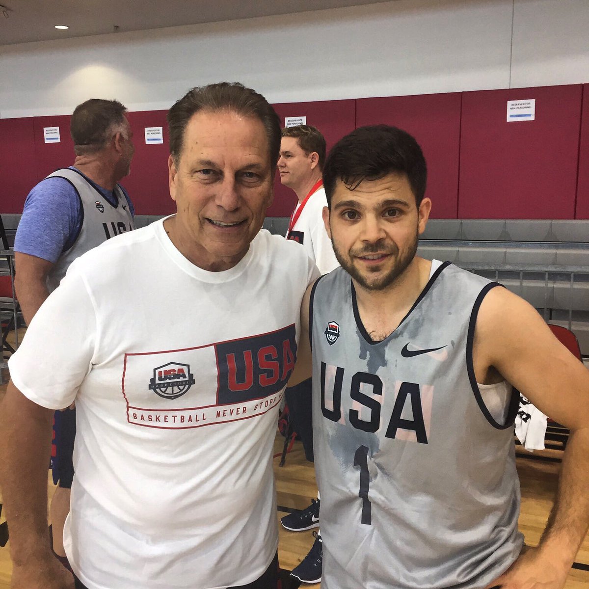 #USABMNT fantasy camp isnt going well for my team. Even though his team crushed mine loved meeting Coach Izzo https://t.co/UJ8w1xaypn