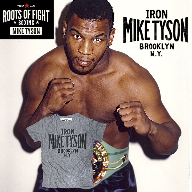 New tee from @rootsoffight paying respect to #IronMike’s Brooklyn roots. Check it out here: https://t.co/vmzq5fS97Z https://t.co/UWp4WaQuSn