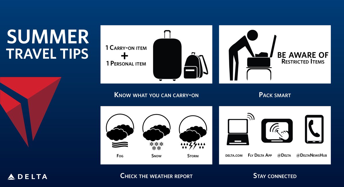 Travel smarter this summer with these 4 traveltips from @Delta | Delta News Hub