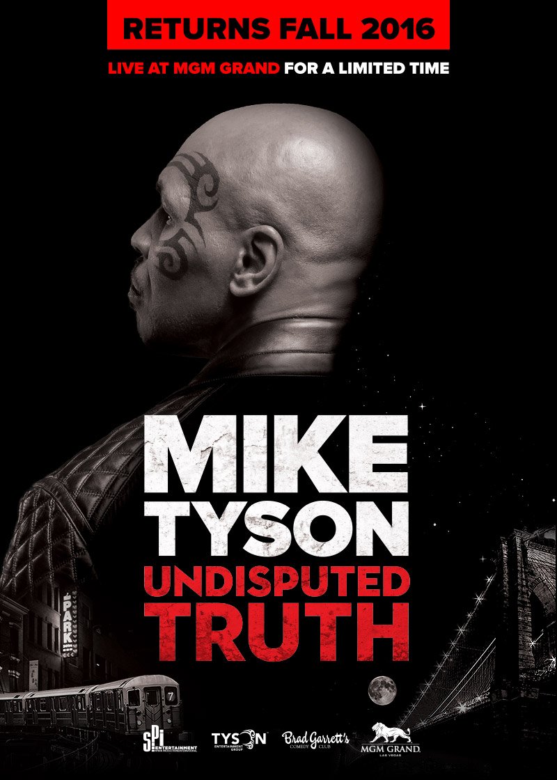 #MikeTyson #UndisputedTruth will return to @MGMGrand #LasVegas in Fall 2016 #Subscribe https://t.co/iJ1V1JovOa https://t.co/xrzYmj3kYR