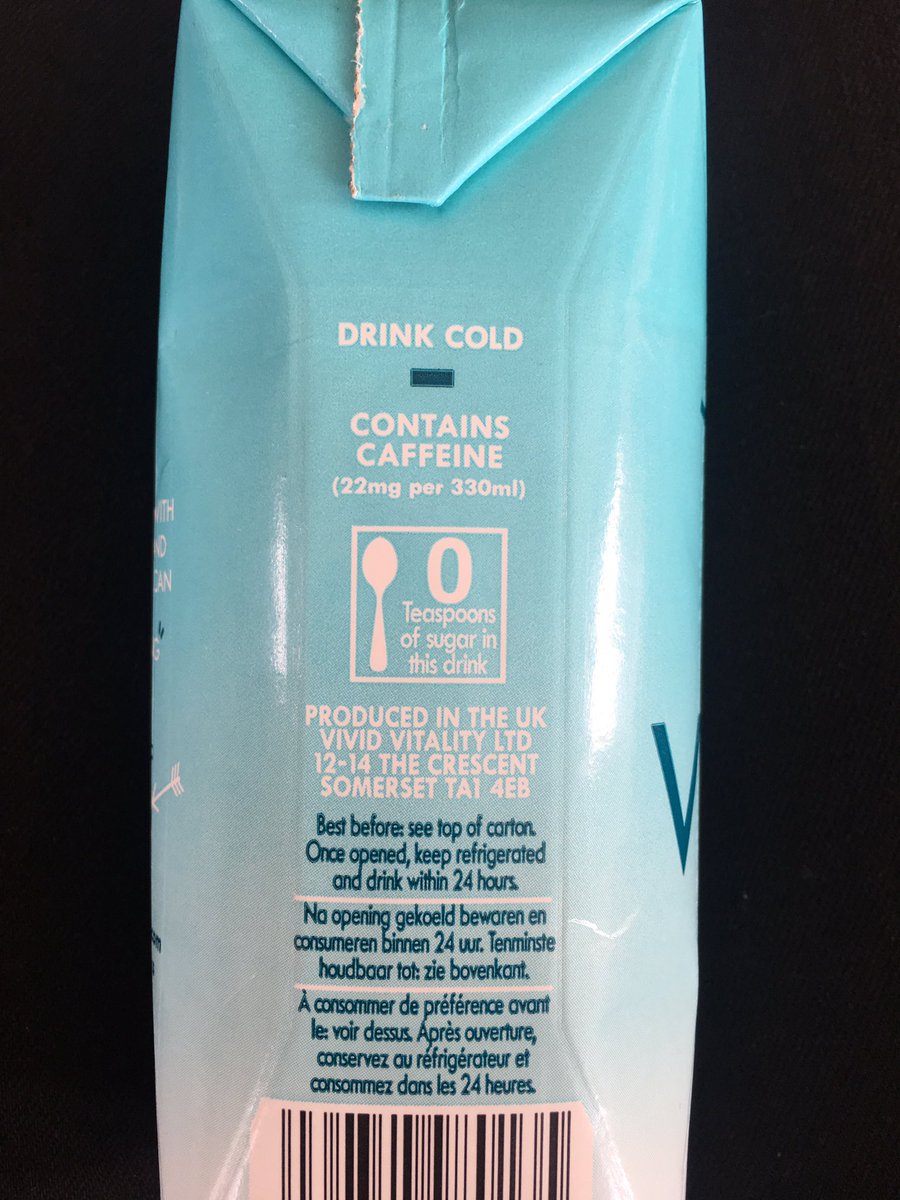 RT @FoodRev: Good to see @VividDrinks using (zero!) teaspoons labelling on their new drinks! #foodrevolution https://t.co/xItqVp792M