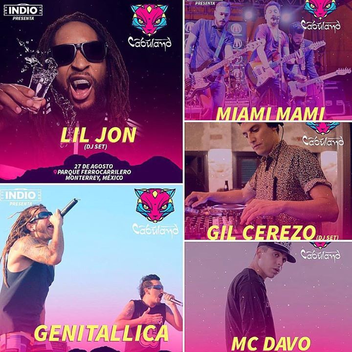 RT @NightLife_Mty: Se viene @CabulandMx! ???? @LilJon, @mcdavoo @genitallicamx @MiamiMamiMusic @GilCerezo y más! 27 de Agosto!???????? #LetsGat… htt…