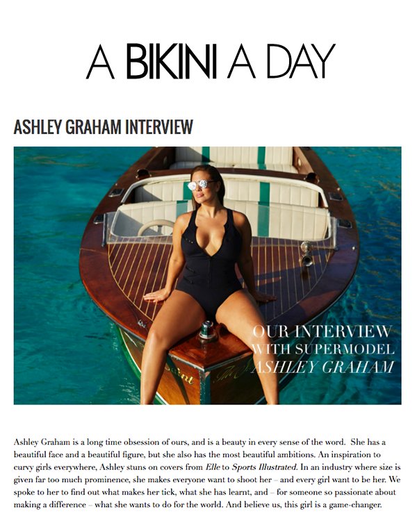 RT @swimsuitsforall: Read @theashleygraham’s interview with @abikiniaday's ladies, @devinbrugman @tashaoakley: https://t.co/HMaZgwXjhb http…
