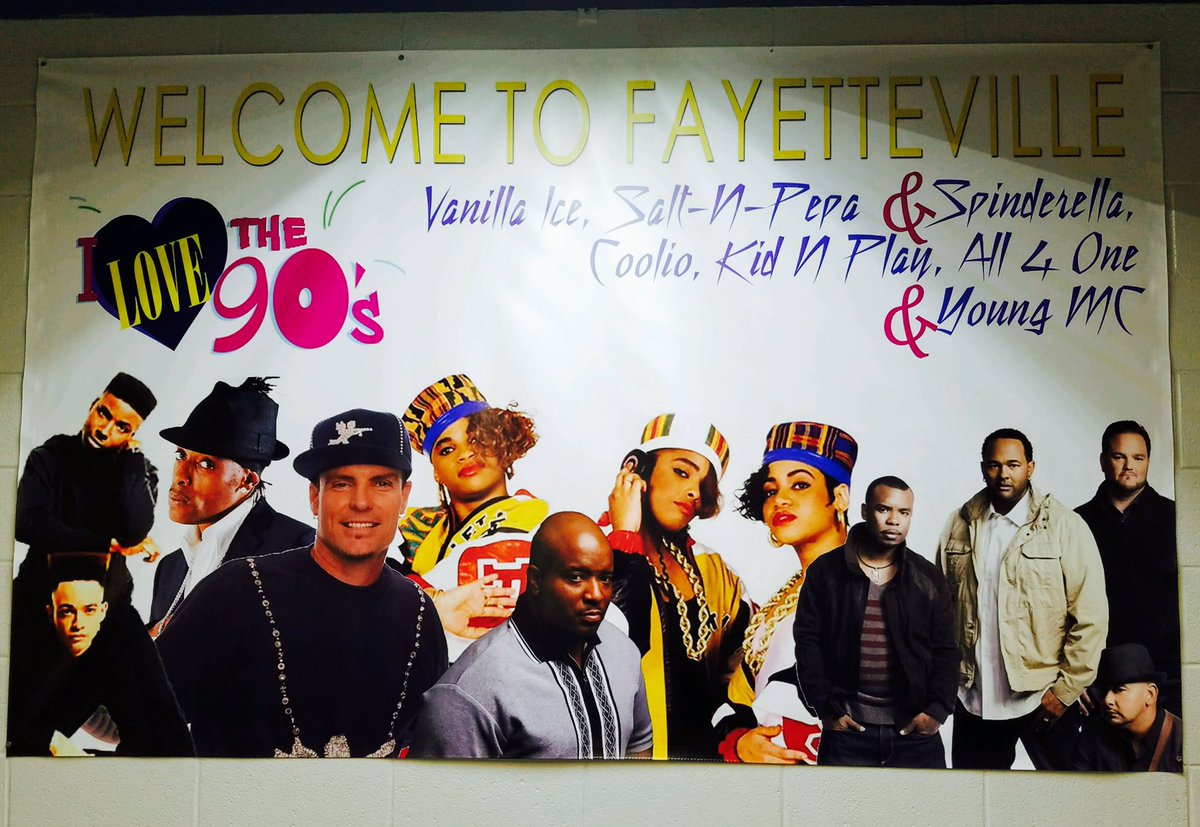 We are here in Fayetteville #NorthCarolina with the #ILoveThe90s  crew ready spread the ❤️! Who's ready? https://t.co/tT9oZcSVDC