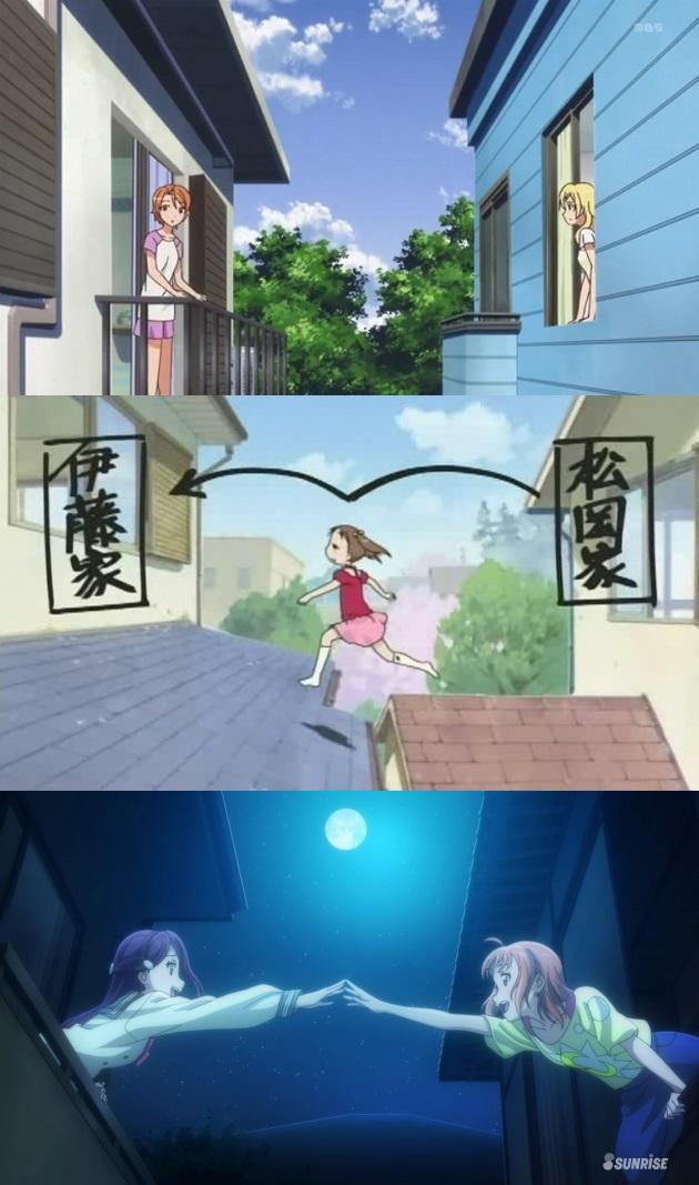 静岡アニメの定番。主人公と友達の家が隣同士でお互いの部屋が丸見えというベタ設定。 #夏色キセキ #苺ましまろ #ラブラ 静岡アニメの定番。主人公と友達の家が隣同士でお互いの部屋が丸見えというベタ設定。 #夏色キセキ #苺ましまろ #ラブラ