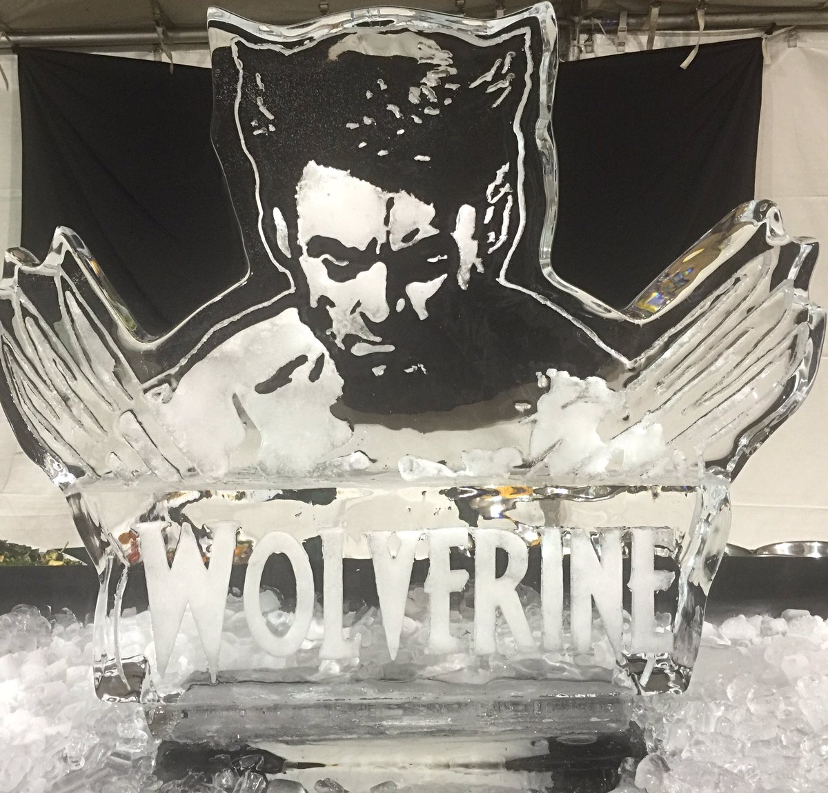 Not exactly sure how I'm going to get this ice sculpture home?! https://t.co/vPQ8SjwBNB