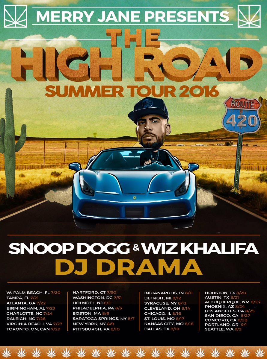 RT @DJDRAMA: ???????????????????????? its here! the high road tour! See yall in ____________??????!!!! Rep ya city!! https://t.co/xn35UaKlbr