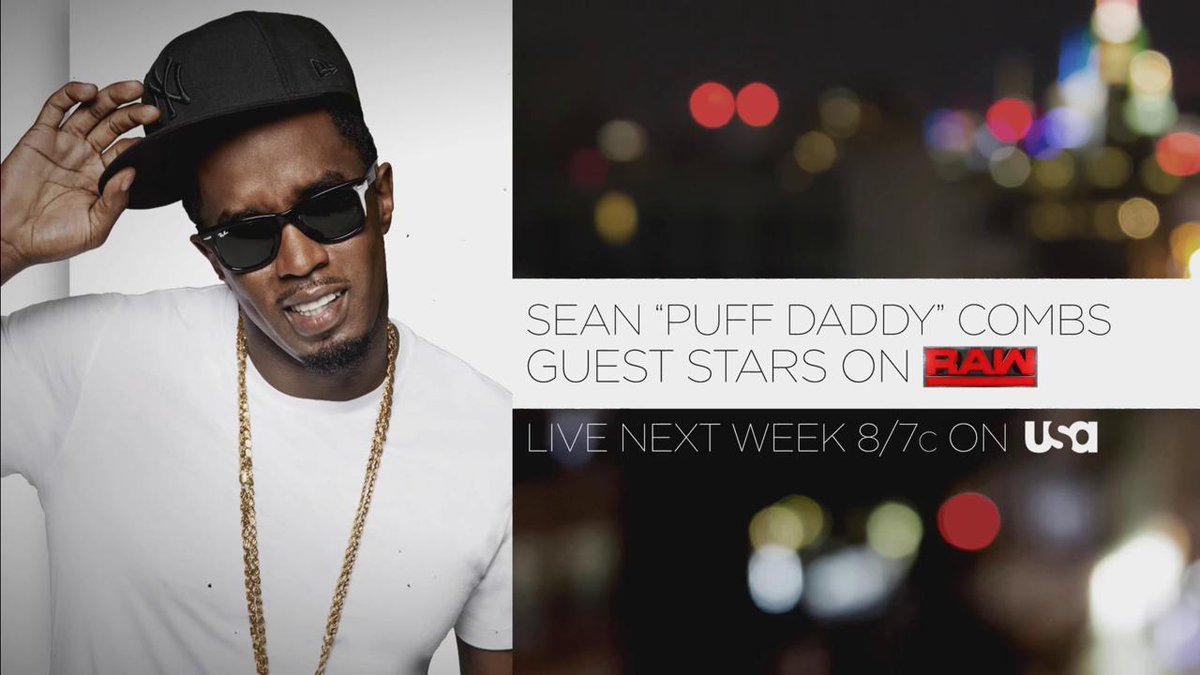 RT @WWE: NEXT WEEK: @IAmDiddy guest stars on @WWE #RAW LIVE on @USA_Network! https://t.co/D3Hq3TJ1sn