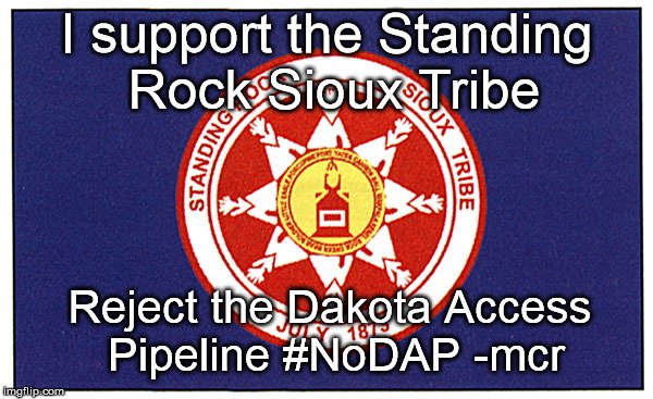 RT @lastrealindians: Urgent! Support the efforts to stop the Dakota Access Pipeline, protect water, sacred sites #NoDAPL @POTUS @USACEHQ ht…