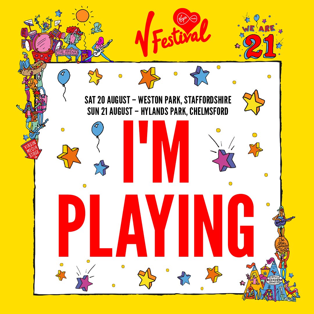 Im playing @VFestival’s #V21st birthday party in 3 weeks! can't wait !!!!
last tickets at: https://t.co/9lfw5hjkxv https://t.co/ILvvwTFqTl
