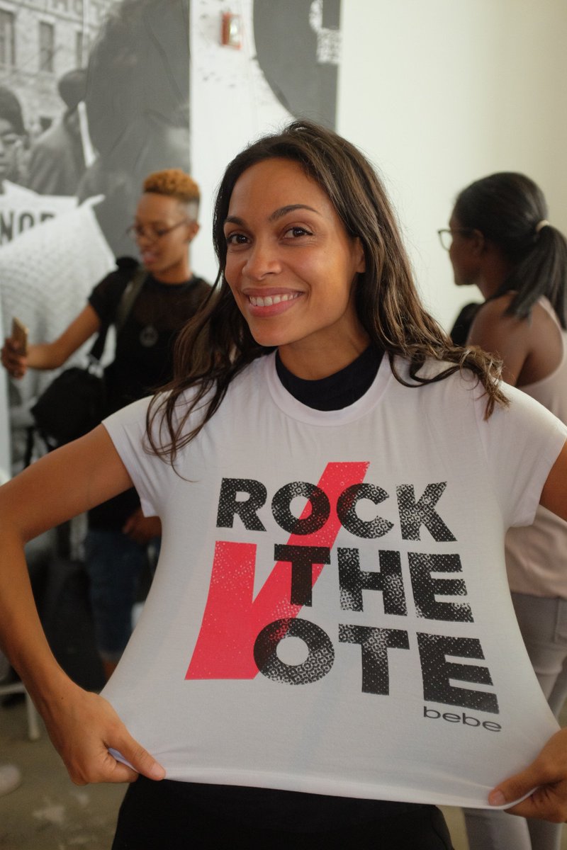 RT @RockTheVote: Looking good, @rosariodawson. Thanks for being a panelist and celebrating #TruthToPower. https://t.co/s8ZgHPgJYy