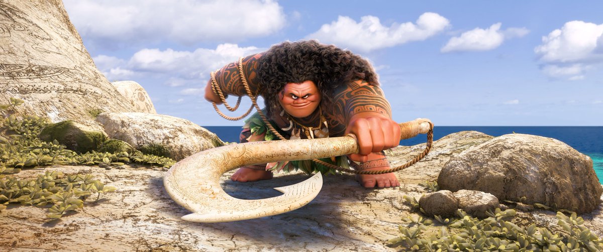 RT @briantruitt: Sneak peek: @TheRock says #Moana is 'beautiful' quest of courage (Check out that fish hook!) https://t.co/Sukp7IRUGT https…