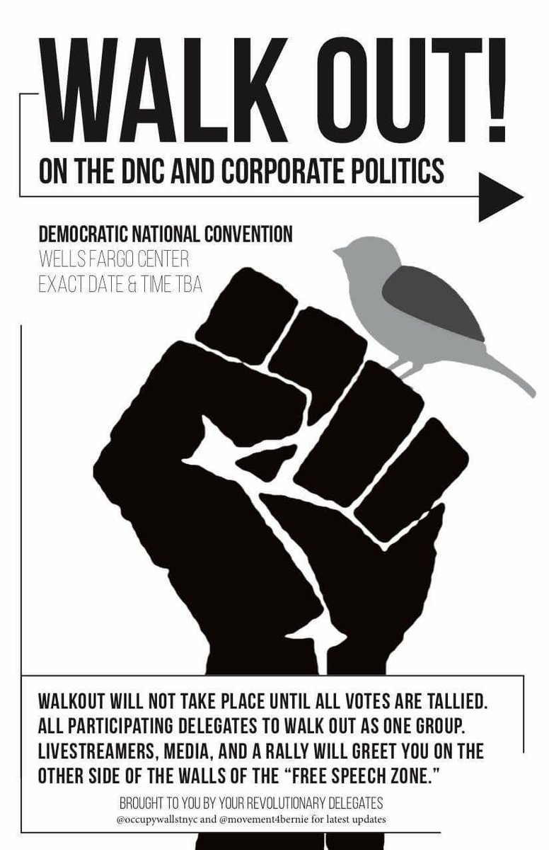 RT @OccupyWallStNYC: #mondaymotivation #demsinphilly #ourrevolution #DNCchecklist #DemConvention https://t.co/lE98DoKFee