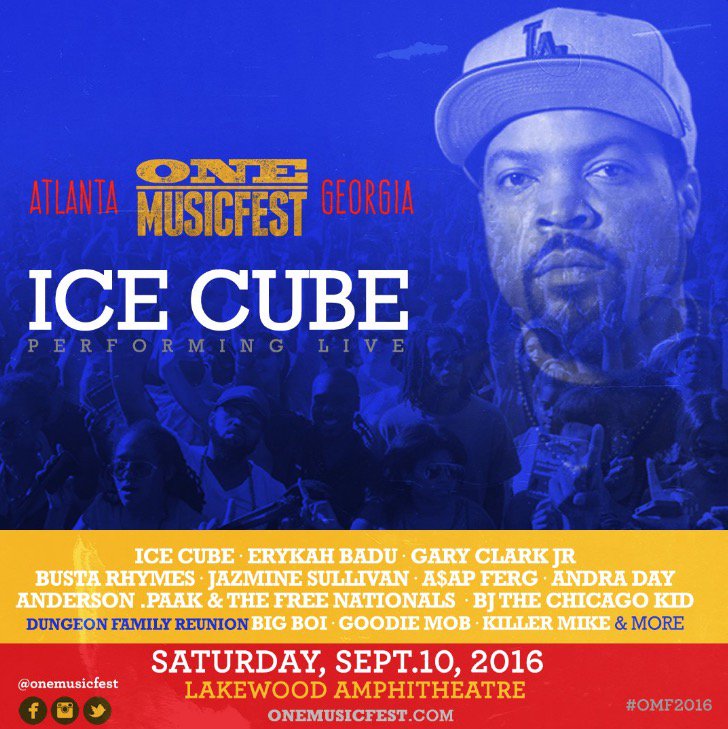 East coast about to get it this September!  Catch me at @onemusicfest in the ATL this September 10th. #OMF2016 https://t.co/RGGRpAh1dk