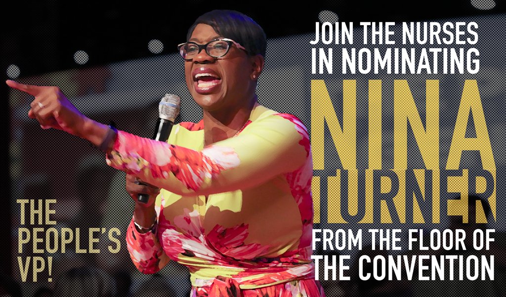RT @RoseAnnDeMoro: SPREAD THE WORD: Let's support @NinaTurner for #VP, we can elect her from the floor of the convention! #DemsInPhilly htt…