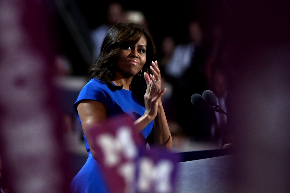 RT @mashable: Michelle Obama just poured her heart out on stage at Democratic convention. https://t.co/AW0lZ2PyPN https://t.co/cdvnQAVFUz