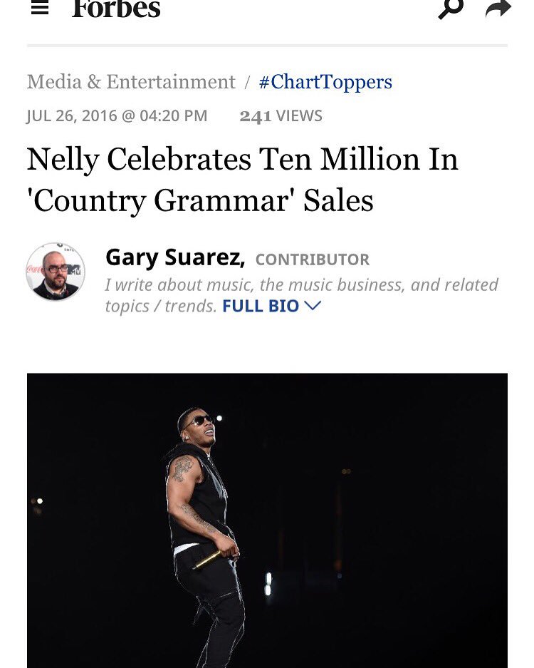 RT @jermainedupri: Congratulations!! To my homie @Nelly_Mo there's only 6 rappers to ever do this and 2 of em dead https://t.co/FsyU5HMSAi