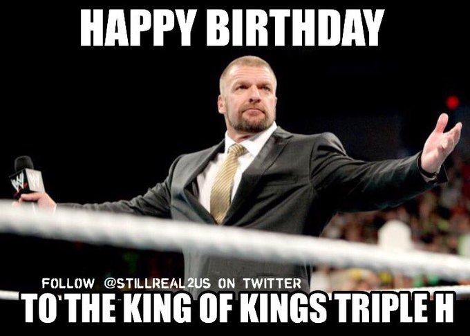 Triple H’s Birthday Celebration | HappyBday.to