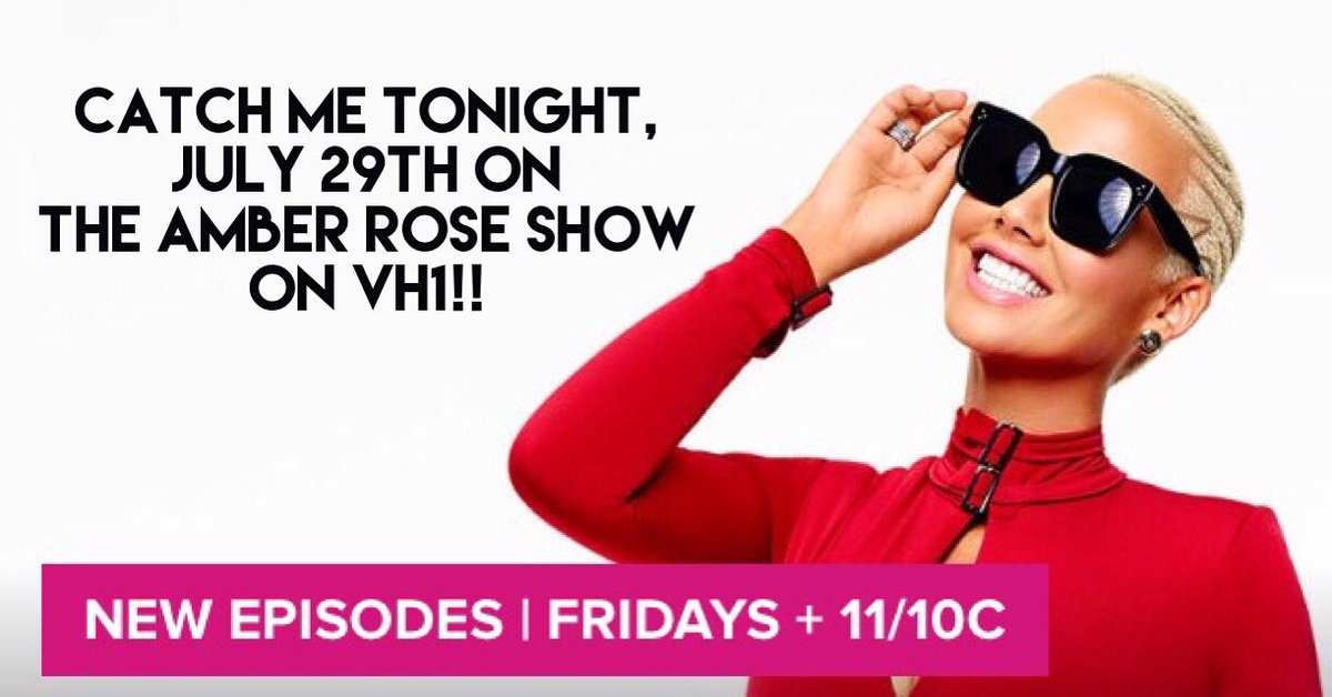 RT @JuliaJasunas: I'll be on The Amber Rose Show tonight on @vh1!! Tune in! #badbitch #amberose @DaRealAmberRose https://t.co/KybZbdvQgs