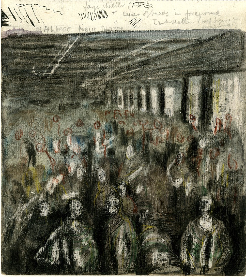 Henry moore was born otd in 1898 these drawings document london