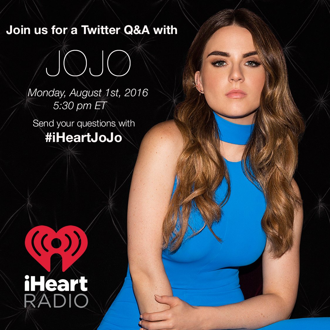 RT @iHeartRadio: You heard her on @ElvisDuranShow this a.m., now YOU ask the Qs! Send your questions for @iamjojo using #iHeartJoJo https:/…