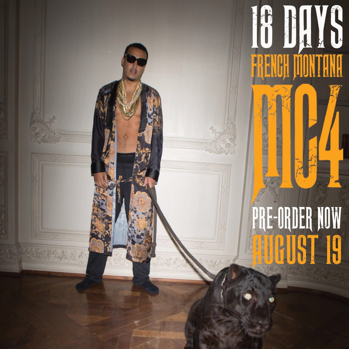 18 DAYS until my brother @frenchmontana drops #MC4 pre-order that NOW!! #BADBOY #COKEBOYS ???? https://t.co/gisIzY1PRn https://t.co/lfTEMgf6cU