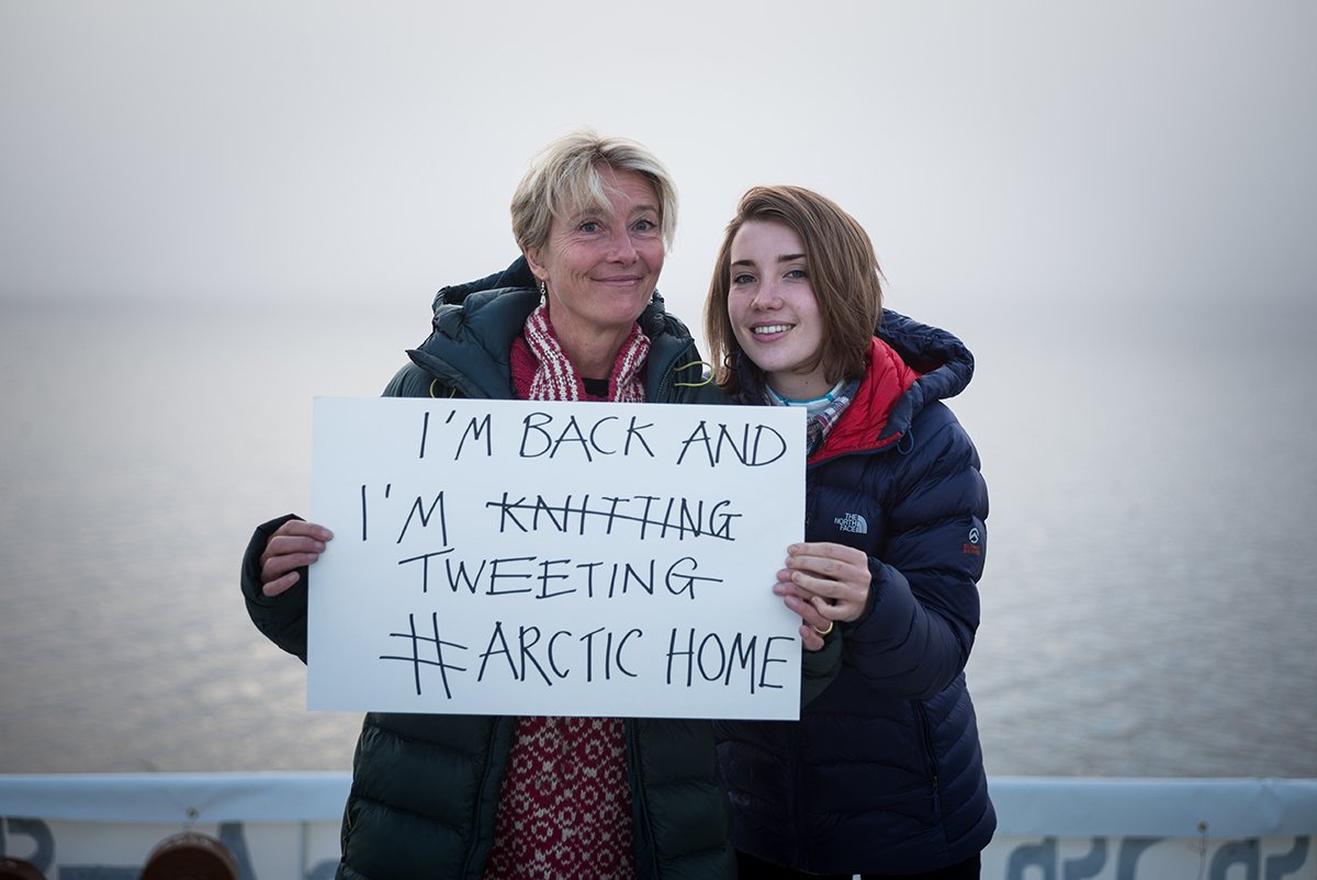 RT @savethearctic: 1/3 We’re back in the Arctic! Follow our journey with Clyde River here & at @GreenpeaceCA #ArcticHome #Emma https://t.co…