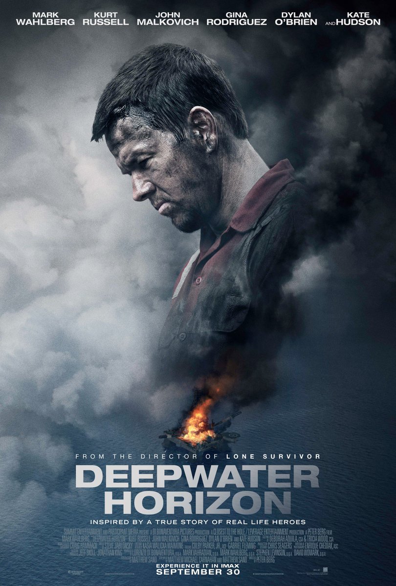 RT @DWHMovie: Inspired by a true story of real life heroes. Deepwater Horizon starring @Mark_Wahlberg – In theaters 9/30. https://t.co/hQkq…
