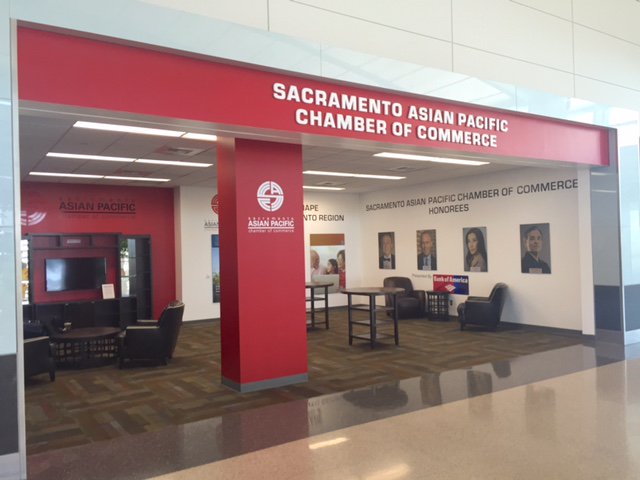 Stop by the Sac Asian Pacific Chamber @SACCTEAM lounge located in Terminal B!