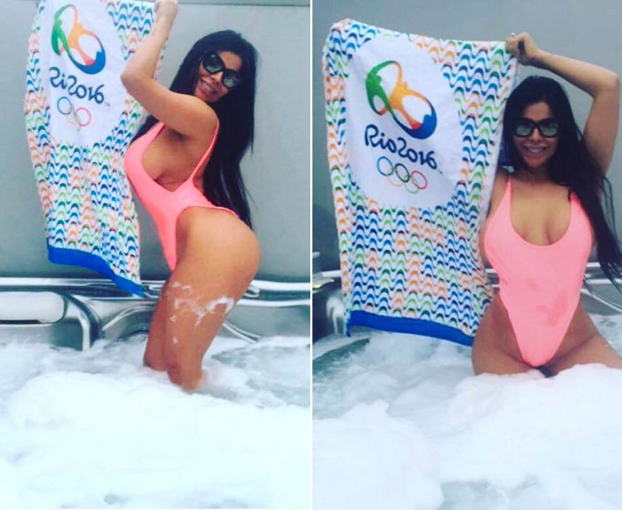 RT @DStarPics: Booty-ful Miss Bum Bum Suzy Cortez shows her excitement for #Rio2016 
https://t.co/mhlLTiJvNb https://t.co/VDXu9bbTtx