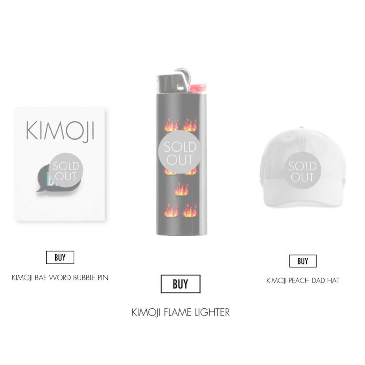 RT @KimKanyeKimYeFC: Already some SOLD OUT items on the #KimojiMerch store so hurry up & get your shop on. 
https://t.co/TJ94GzsCVA https:/…