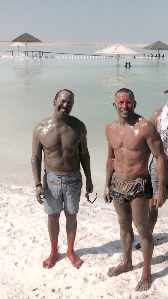 Sharing the Dead Sea with a live @GeorgesStPierre  #isreal #bucketlist #UFC https://t.co/qOOU7YJSQk