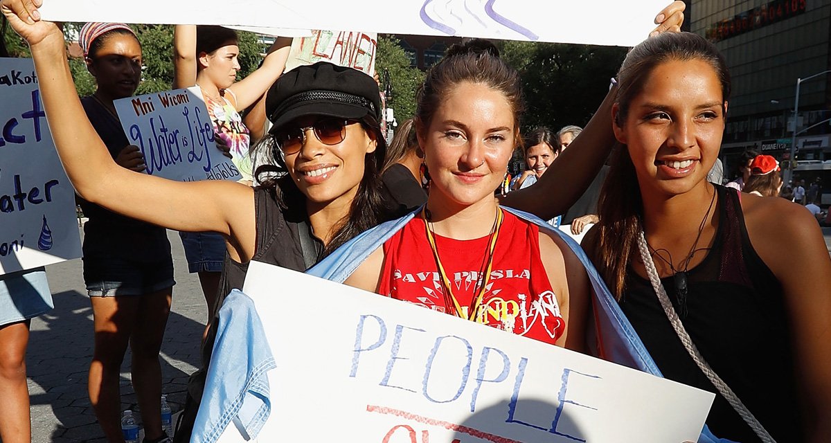 RT @JustJared: .@shailenewoodley and @rosariodawson protested the Dakota Access Pipeline in NYC yesterday: https://t.co/6Kxes8UQWR https://…