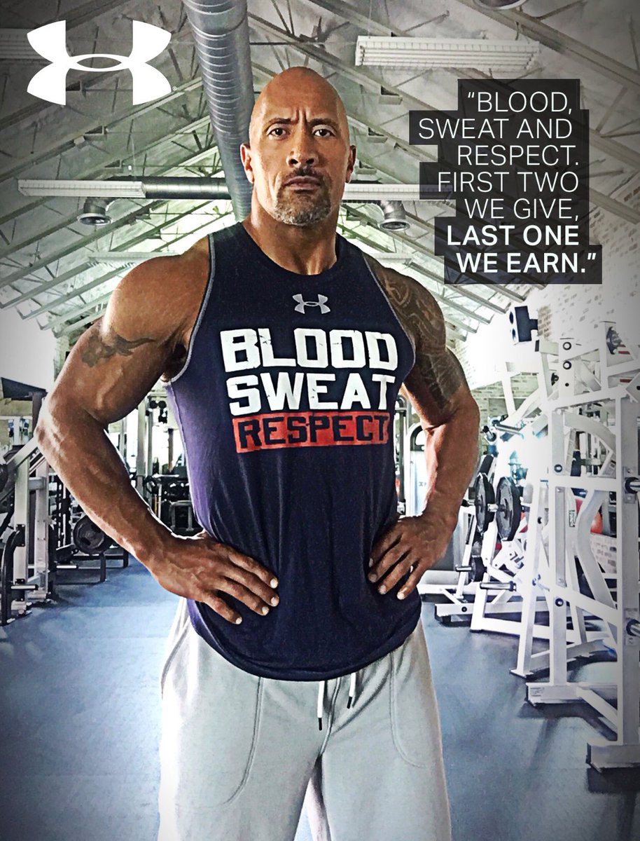 Our new @UnderArmour #BloodSweatAndRespect collection drops today! Let's EARN it. Enjoy ????????
https://t.co/vYtBQVsMjX https://t.co/ZTQfmE0P3x