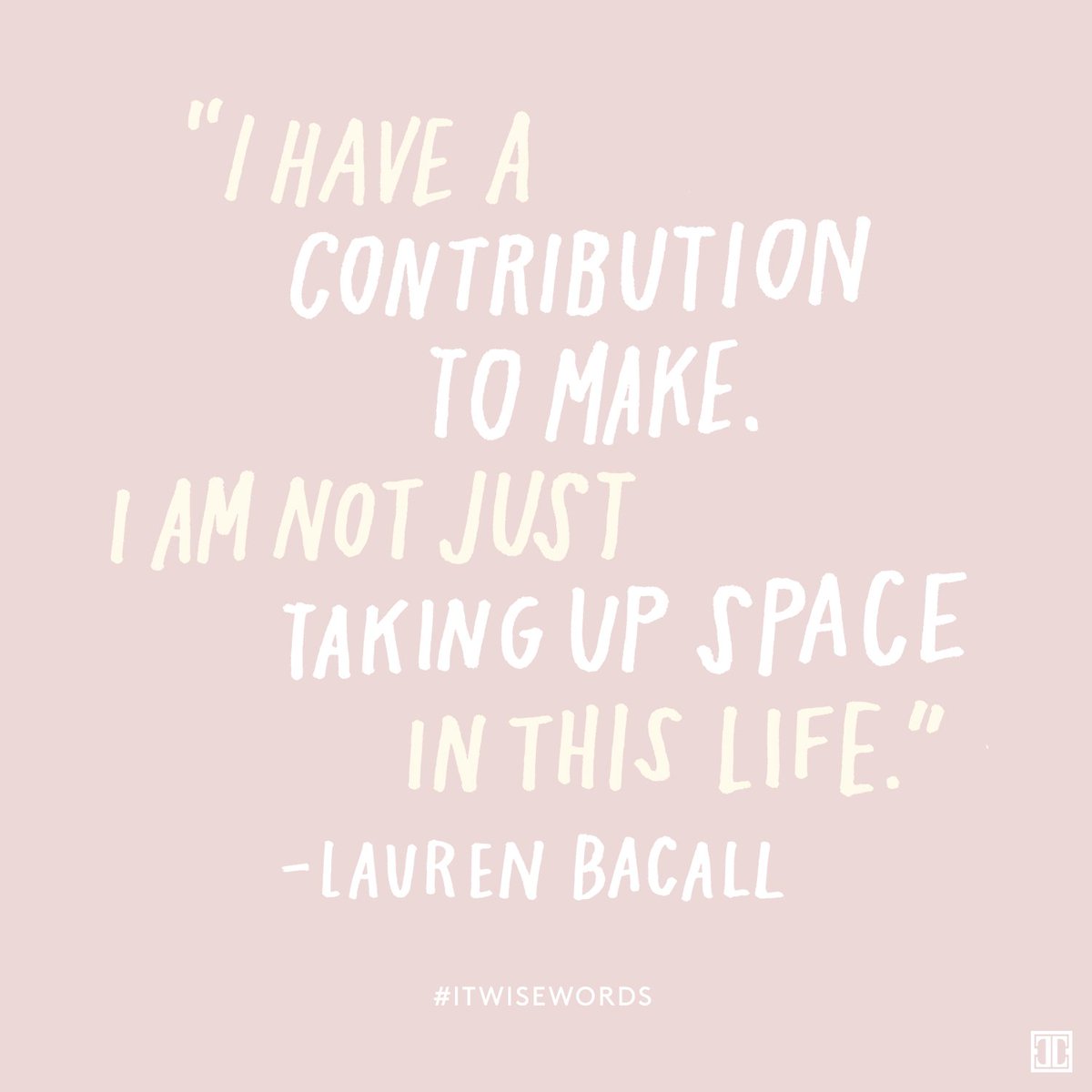 See more #ITwisewords: https://t.co/RDAkIYMNPU #wisewords #inspiration #quote #LaurenBacall https://t.co/GWza1pnYey