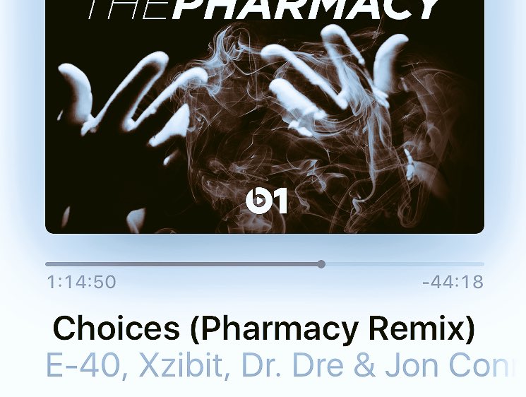 RT @MacBookMally: Ayo @JonConnorMusic @drdre @xzibit @E40 this #Choices Pharmacy Remix is crack! Where's the full version?! https://t.co/aY…