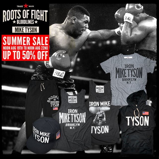 The @rootsoffight #SummerSale is officially on! Head to https://t.co/6TYX2WwBY0 to check out their #IronMike gear. https://t.co/zeTPY3vhID