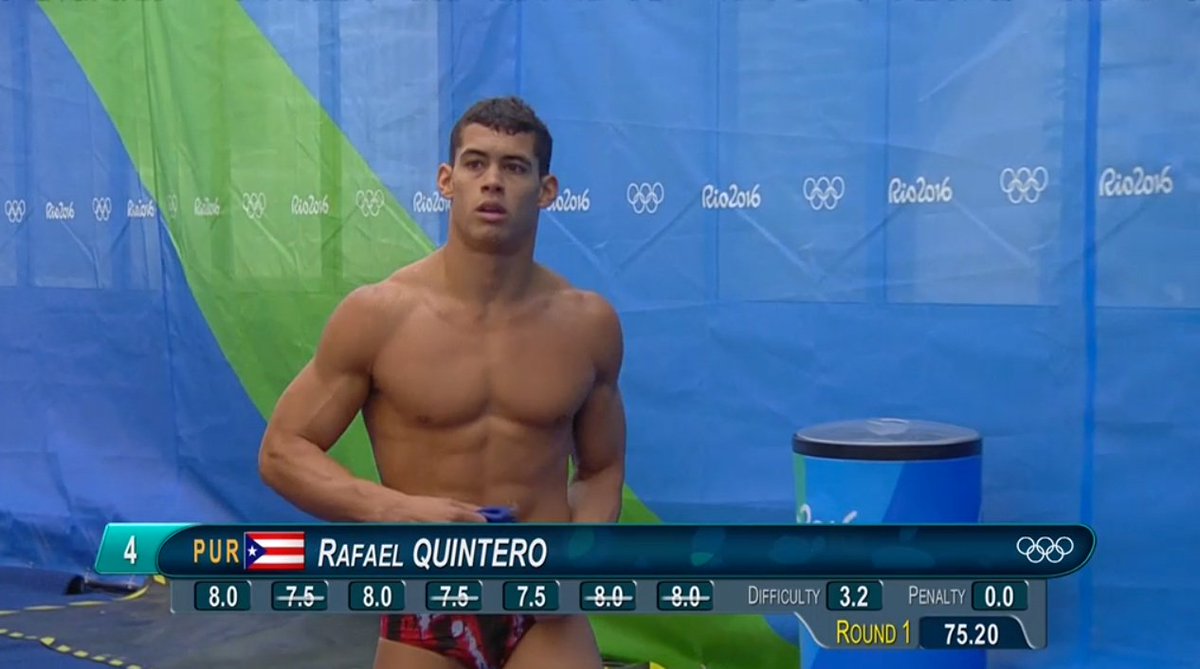 RT @PuertoRicoPUR: Great start for Puerto Rico's Rafael Quintero #Diving #Olympics #PUR #Rio2016 https://t.co/0p9ydqwlmV